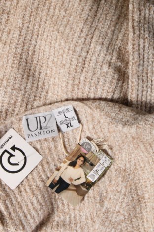 Дамски пуловер Up 2 Fashion, Размер L, Цвят Бежов, Цена 22,54 лв.
