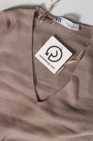 Дамски пуловер Zara, Размер M, Цвят Сив, Цена 12,42 лв.