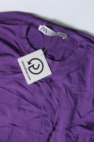 Pulover de femei Zara, Mărime L, Culoare Mov, Preț 88,82 Lei