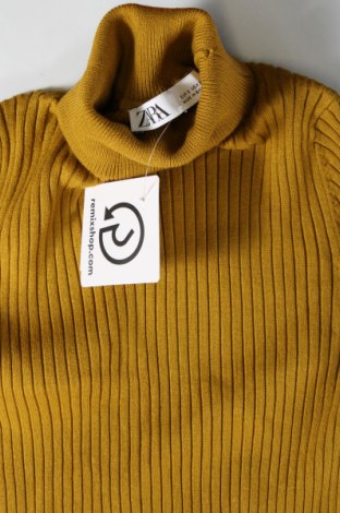Дамски пуловер Zara, Размер S, Цвят Жълт, Цена 15,37 лв.