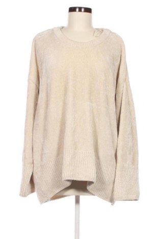 Дамски пуловер Zara Knitwear, Размер L, Цвят Бежов, Цена 13,23 лв.