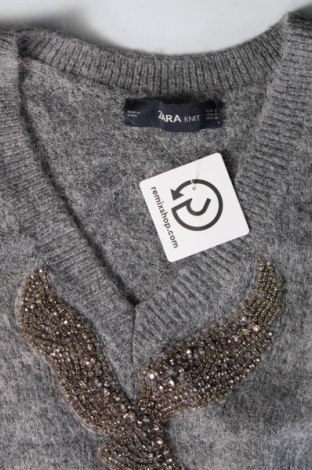 Дамски пуловер Zara Knitwear, Размер S, Цвят Сив, Цена 13,23 лв.