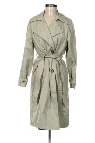 Damen Trenchcoat Bershka, Größe XS, Farbe Grün, Preis 28,70 €