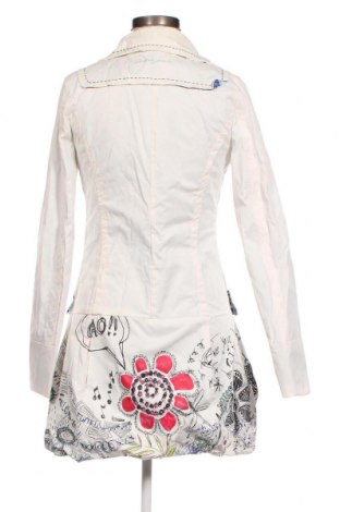 Damen Trench Coat Desigual, Größe M, Farbe Weiß, Preis € 84,82