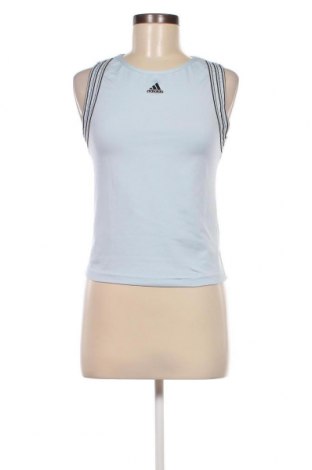 Damen Sporttop Adidas, Größe M, Farbe Blau, Preis € 10,65