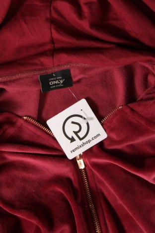 Γυναικείο φούτερ ONLY, Μέγεθος L, Χρώμα Κόκκινο, Τιμή 6,19 €