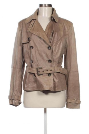 Dámska kožená bunda , Veľkosť L, Farba Béžová, Cena  36,40 €