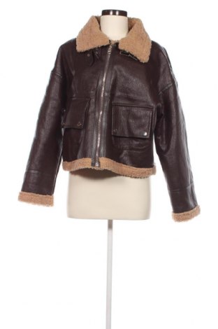 Dámska kožená bunda , Veľkosť L, Farba Hnedá, Cena  18,06 €