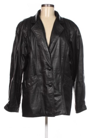 Дамско кожено яке, Размер L, Цвят Черен, Цена 74,90 лв.