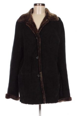 Дамско кожено яке, Размер L, Цвят Черен, Цена 64,20 лв.