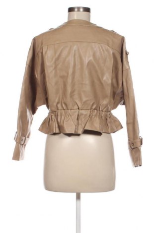 Damen Lederjacke, Größe S, Farbe Beige, Preis 16,34 €