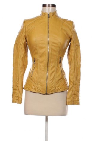 Damen Lederjacke, Größe S, Farbe Gelb, Preis 15,04 €