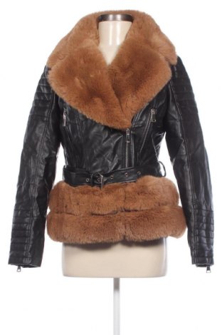 Дамско кожено яке, Размер M, Цвят Черен, Цена 34,30 лв.