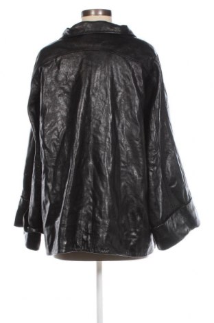 Дамско кожено яке, Размер XL, Цвят Черен, Цена 74,90 лв.