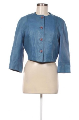 Damen Lederjacke, Größe M, Farbe Blau, Preis € 54,74