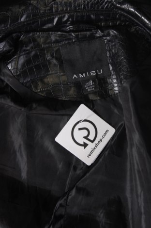 Γυναικείο δερμάτινο μπουφάν Amisu, Μέγεθος XS, Χρώμα Μαύρο, Τιμή 13,42 €