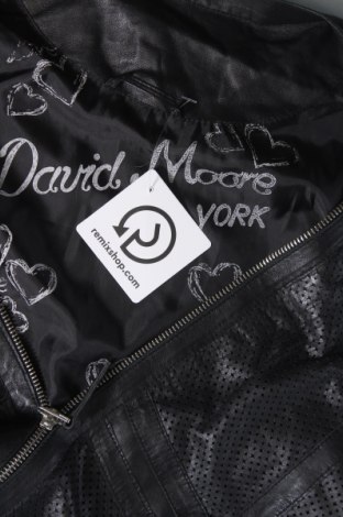 Damen Lederjacke David Moore, Größe M, Farbe Schwarz, Preis 70,77 €