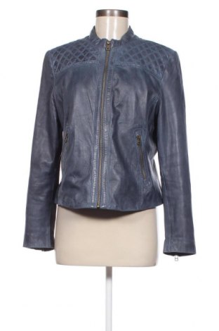 Γυναικείο δερμάτινο μπουφάν Esprit, Μέγεθος XL, Χρώμα Μπλέ, Τιμή 57,49 €