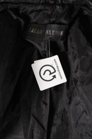 Dámska kožená bunda  Freaky Nation, Veľkosť XS, Farba Čierna, Cena  64,07 €