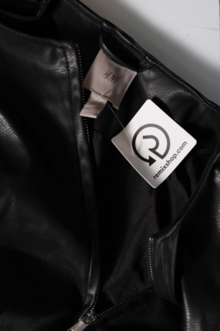 Damen Lederjacke H&M, Größe M, Farbe Schwarz, Preis 23,87 €
