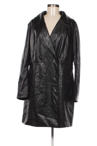 Дамско кожено яке H&M Divided, Размер XL, Цвят Черен, Цена 31,85 лв.