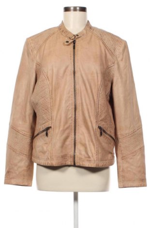 Damen Lederjacke Manguun, Größe XL, Farbe Beige, Preis 48,40 €