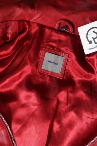 Dámska kožená bunda  Montego, Veľkosť M, Farba Červená, Cena  39,44 €