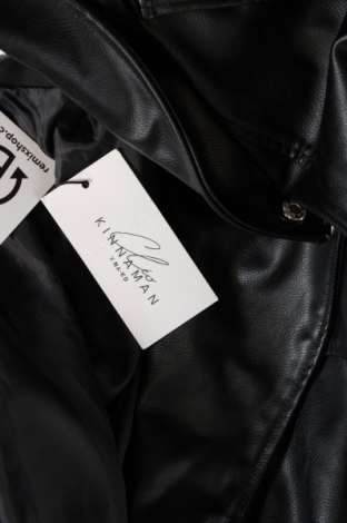 Γυναικείο δερμάτινο μπουφάν NA-KD, Μέγεθος S, Χρώμα Μαύρο, Τιμή 30,03 €