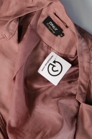 Dámska kožená bunda  ONLY, Veľkosť XS, Farba Popolavo ružová, Cena  20,93 €