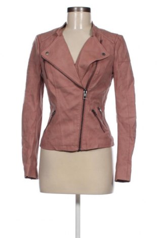 Dámska kožená bunda  ONLY, Veľkosť XS, Farba Popolavo ružová, Cena  20,93 €