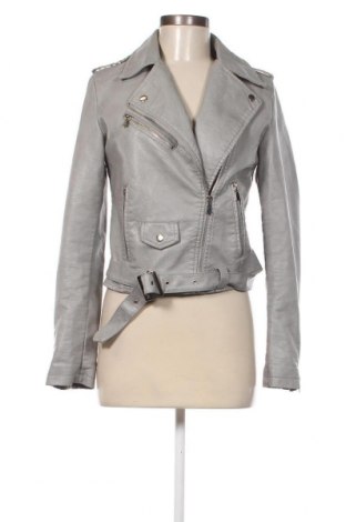 Damen Lederjacke Papillonne, Größe S, Farbe Grau, Preis 25,06 €