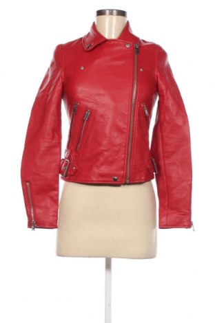 Dámska kožená bunda  Pimkie, Veľkosť XS, Farba Červená, Cena  25,00 €