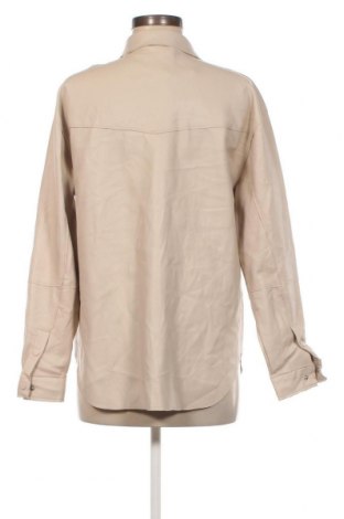 Dámska kožená bunda  Pull&Bear, Veľkosť S, Farba Béžová, Cena  13,89 €