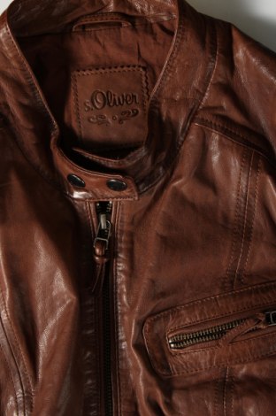 Dámská kožená bunda  S.Oliver, Velikost XL, Barva Hnědá, Cena  1 482,00 Kč