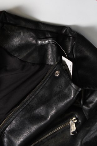 Dámska kožená bunda  SHEIN, Veľkosť M, Farba Čierna, Cena  16,67 €