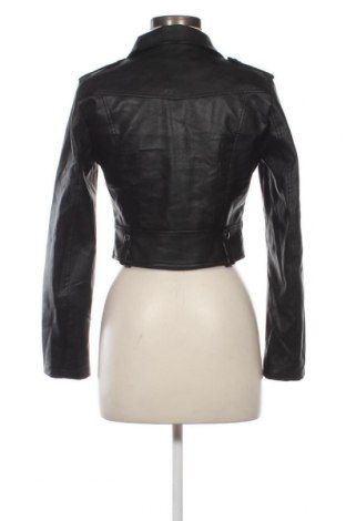 Γυναικείο δερμάτινο μπουφάν SHEIN, Μέγεθος S, Χρώμα Μαύρο, Τιμή 13,64 €