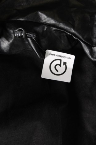 Γυναικείο δερμάτινο μπουφάν SHEIN, Μέγεθος M, Χρώμα Μαύρο, Τιμή 19,70 €