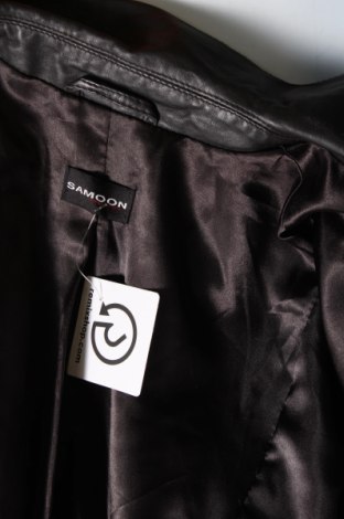 Γυναικείο δερμάτινο μπουφάν Samoon By Gerry Weber, Μέγεθος L, Χρώμα Μαύρο, Τιμή 61,92 €