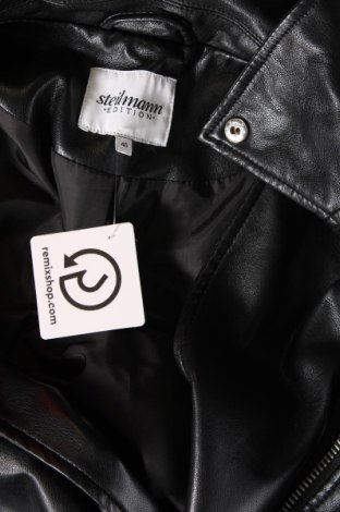 Γυναικείο δερμάτινο μπουφάν Steilmann, Μέγεθος XL, Χρώμα Μαύρο, Τιμή 19,70 €