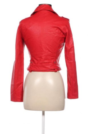 Γυναικείο δερμάτινο μπουφάν Tally Weijl, Μέγεθος XS, Χρώμα Κόκκινο, Τιμή 27,28 €