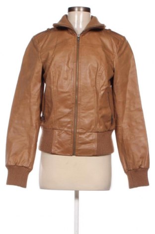 Dámska kožená bunda  Vero Moda, Veľkosť L, Farba Hnedá, Cena  32,80 €