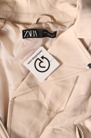 Дамско кожено яке Zara, Размер XL, Цвят Розов, Цена 24,60 лв.
