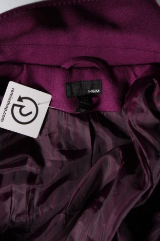 Дамско палто H&M, Размер XS, Цвят Лилав, Цена 64,20 лв.
