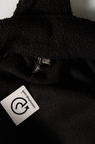 Дамско палто H&M Divided, Размер XS, Цвят Черен, Цена 64,20 лв.