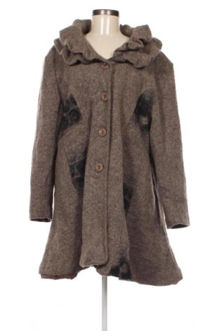 Дамско палто Made In Italy, Размер XXL, Цвят Кафяв, Цена 64,20 лв.