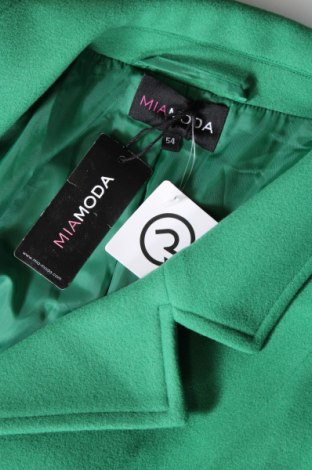 Γυναικείο παλτό Mia Moda, Μέγεθος 4XL, Χρώμα Πράσινο, Τιμή 116,29 €