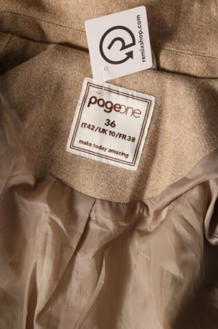 Damenmantel Page One, Größe S, Farbe Beige, Preis € 43,93