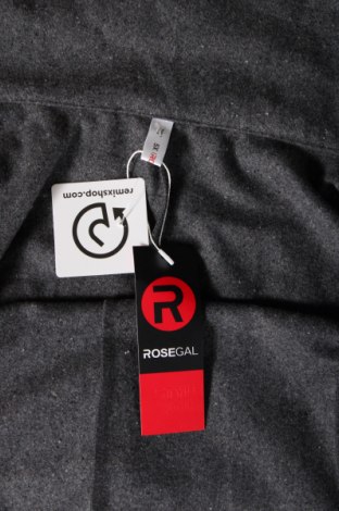 Dámsky kabát  Rosegal, Veľkosť 5XL, Farba Sivá, Cena  40,88 €