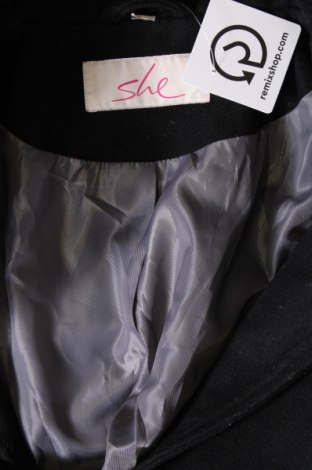 Γυναικείο παλτό She, Μέγεθος XL, Χρώμα Μαύρο, Τιμή 39,05 €