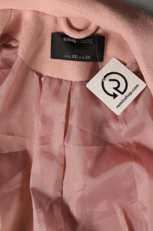 Дамско палто Sinsay, Размер XS, Цвят Розов, Цена 64,20 лв.